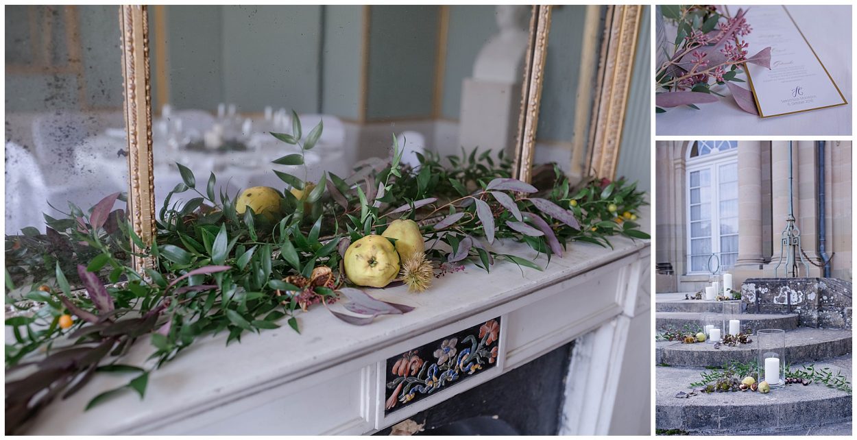 Seeschloss Monrepos Dekoration Hochzeit