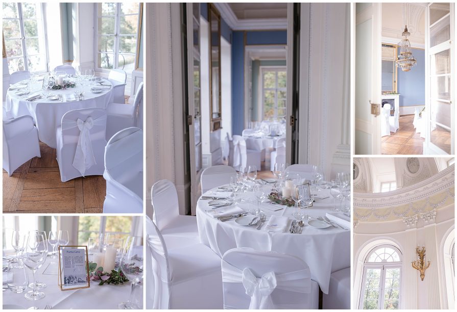 Seeschloss Monrepos Dekoration Hochzeit